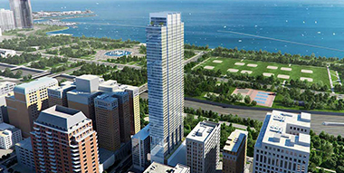 Essex on the Park celebrates early topping off